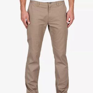 NWT Mens Volcom Frickin Modern Stretch Pants MSRP $65 Khaki